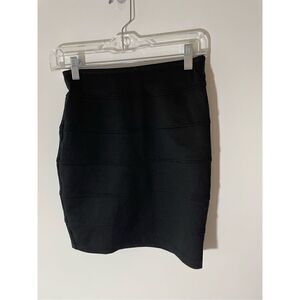 Popular Basics Black Women's A-Line Career Pencil Skirt
